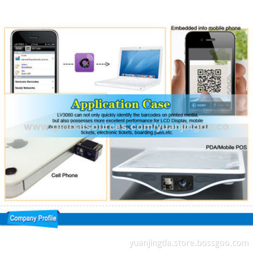 1D 2D OEM Smallest 2D Barcode Scanner PDF417, Best Choice for Smartphone and PDA